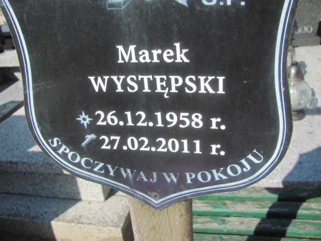 Marek Występski 1958 Gniezno Bierzglinek - Grobonet - Wyszukiwarka osób pochowanych