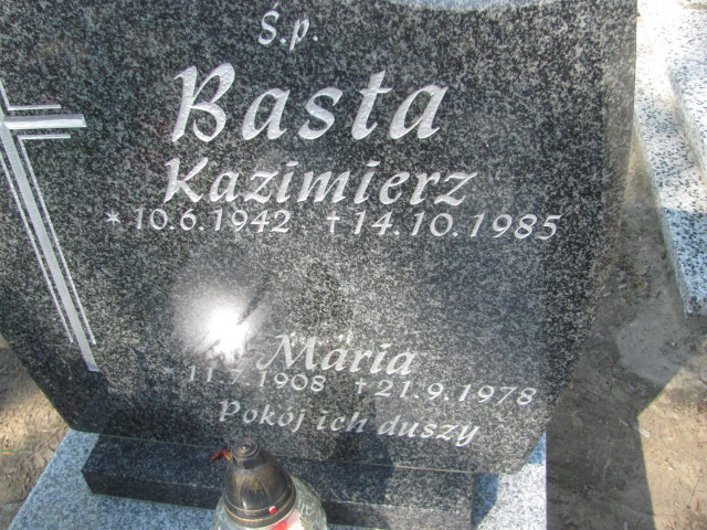 Maria Basta 1908 Gniezno Bierzglinek - Grobonet - Wyszukiwarka osób pochowanych