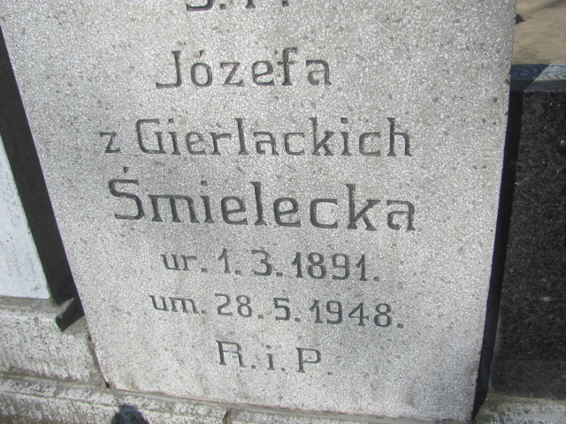 Adam Śmielecki 1885 Gniezno Bierzglinek - Grobonet - Wyszukiwarka osób pochowanych