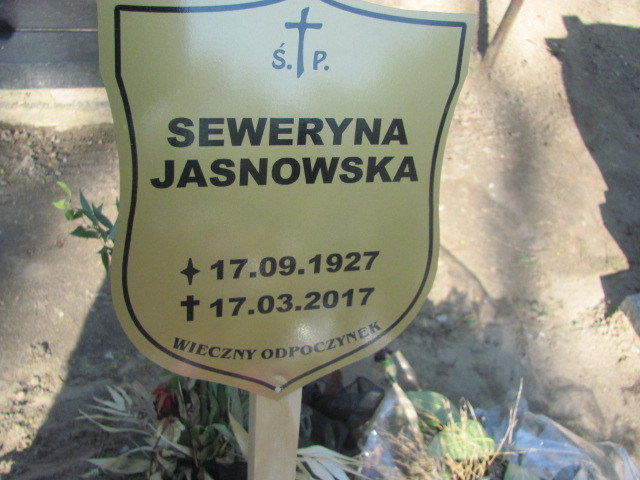 Grób Seweryna Jasnowska