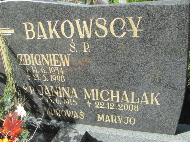 Zbigniew Bakowski 1934 Gniezno Bierzglinek - Grobonet - Wyszukiwarka osób pochowanych