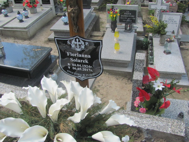 Florianna Solarek 1924 Gniezno Bierzglinek - Grobonet - Wyszukiwarka osób pochowanych