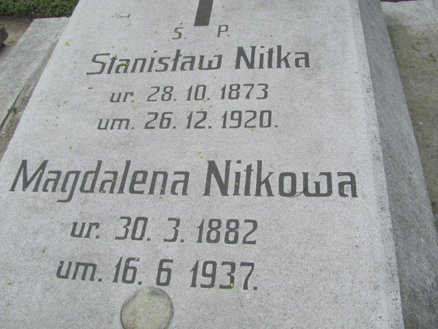 Stanisław Nitka 1873 Gniezno Bierzglinek - Grobonet - Wyszukiwarka osób pochowanych