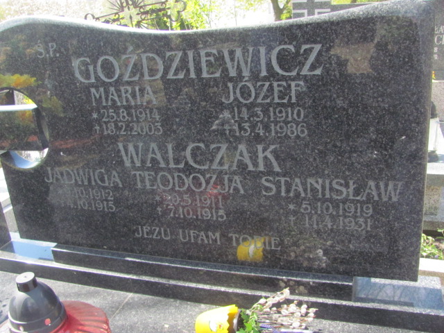 Józef Goździewicz 1910 Gniezno Bierzglinek - Grobonet - Wyszukiwarka osób pochowanych