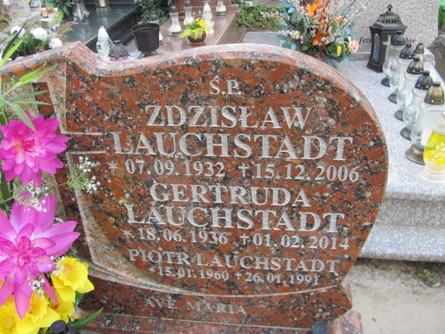 Zdzisław Lauchstadt 1932 Gniezno Bierzglinek - Grobonet - Wyszukiwarka osób pochowanych