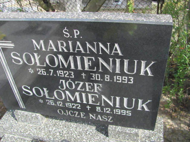 Józef Sołomieniuk 1922 Gniezno Bierzglinek - Grobonet - Wyszukiwarka osób pochowanych