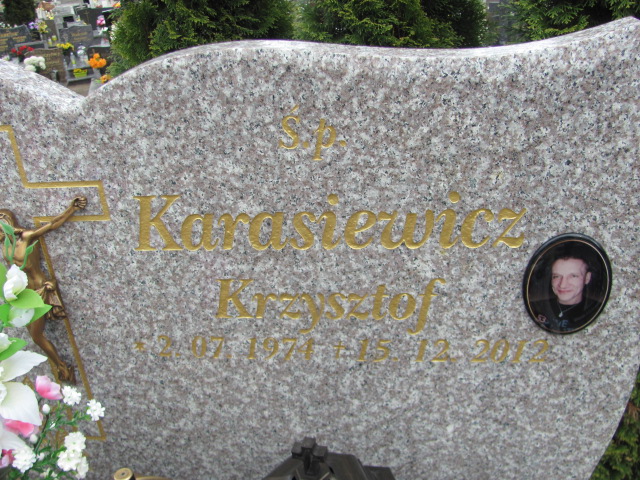 Krzysztof Karasiewicz 1974 Gniezno Bierzglinek - Grobonet - Wyszukiwarka osób pochowanych