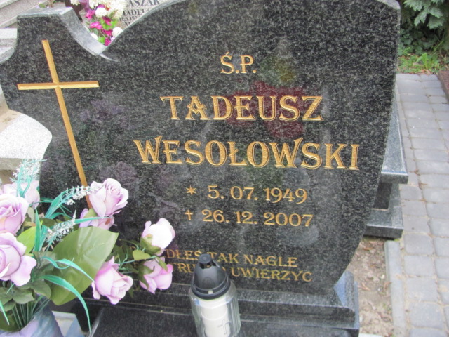 Tadeusz Wesołowski 1949 Gniezno Bierzglinek - Grobonet - Wyszukiwarka osób pochowanych