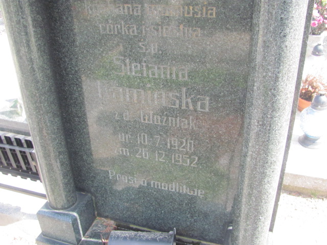 Stefania Kamińska 1920 Gniezno Bierzglinek - Grobonet - Wyszukiwarka osób pochowanych