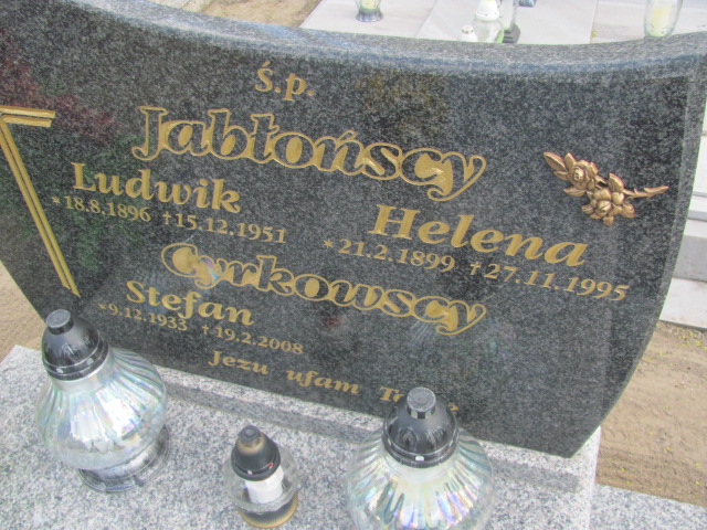 Ludwik Jabłoński 1896 Gniezno Bierzglinek - Grobonet - Wyszukiwarka osób pochowanych