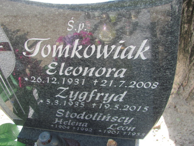 Eleonora Tomkowiak 1931 Gniezno Bierzglinek - Grobonet - Wyszukiwarka osób pochowanych