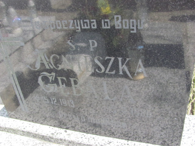 Agnieszka Gębala 1913 Gniezno Bierzglinek - Grobonet - Wyszukiwarka osób pochowanych