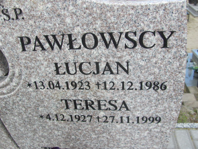 Łucjan Pawłowski 1923 Gniezno Bierzglinek - Grobonet - Wyszukiwarka osób pochowanych