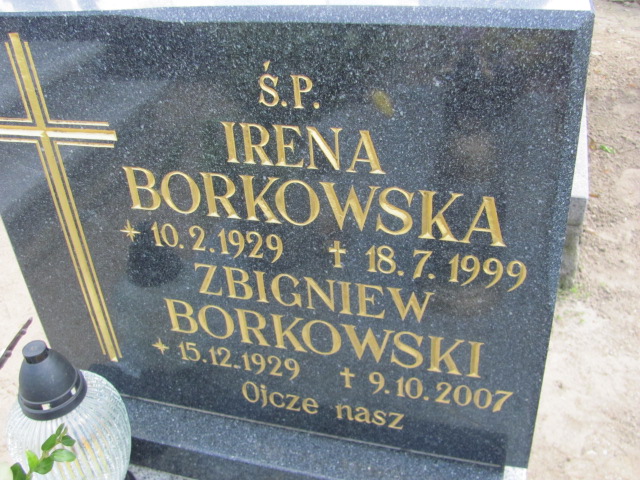 Zbigniew Borkowski 1929 Gniezno Bierzglinek - Grobonet - Wyszukiwarka osób pochowanych