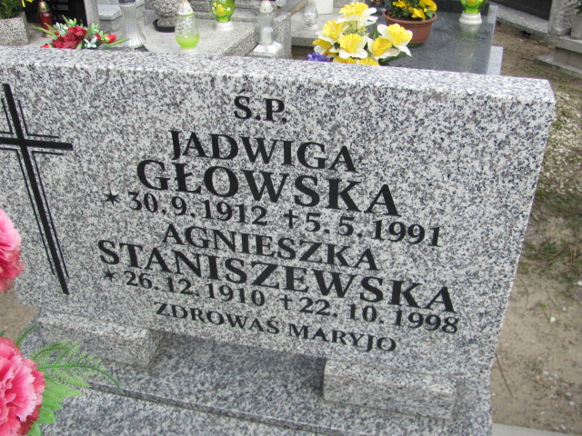 Agnieszka Staniszewska 1910 Gniezno Bierzglinek - Grobonet - Wyszukiwarka osób pochowanych