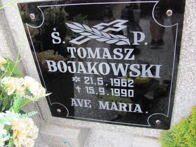 Tomasz Bojakowski 1962 Gniezno Bierzglinek - Grobonet - Wyszukiwarka osób pochowanych