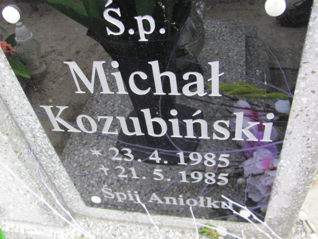 Michał Kozubiński 1985 Gniezno Bierzglinek - Grobonet - Wyszukiwarka osób pochowanych