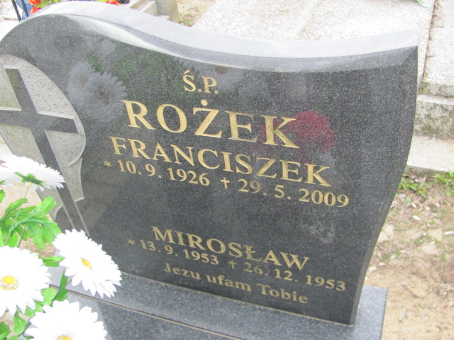 Sabina Rożek 1931 Gniezno Bierzglinek - Grobonet - Wyszukiwarka osób pochowanych