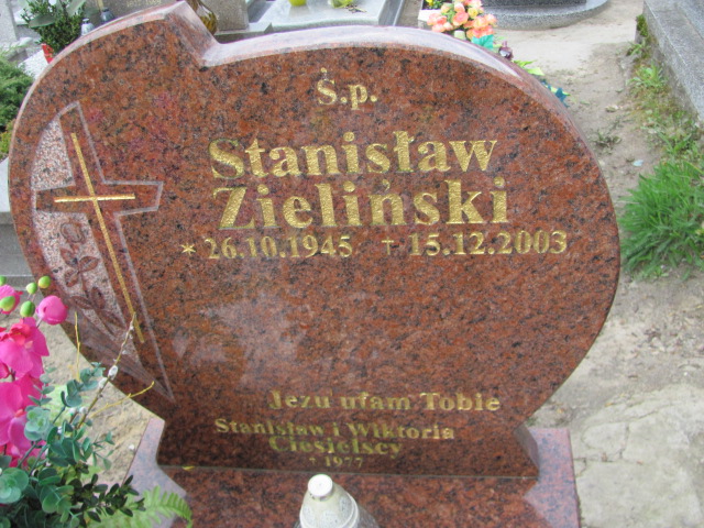 Stanisław Zieliński 1945 Gniezno Bierzglinek - Grobonet - Wyszukiwarka osób pochowanych