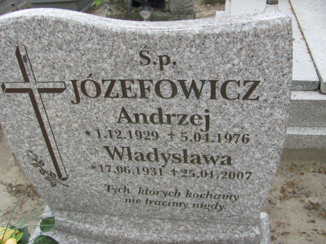 Andrzej Józefowicz 1929 Gniezno Bierzglinek - Grobonet - Wyszukiwarka osób pochowanych