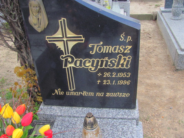 Tomasz Pacyński 1953 Gniezno Bierzglinek - Grobonet - Wyszukiwarka osób pochowanych
