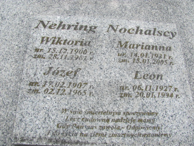 Wiktoria Nehring 1900 Gniezno Bierzglinek - Grobonet - Wyszukiwarka osób pochowanych