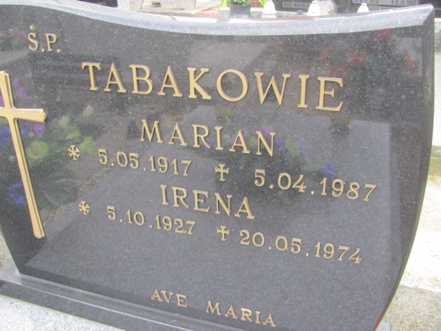 Marian Tabaka 1917 Gniezno Bierzglinek - Grobonet - Wyszukiwarka osób pochowanych