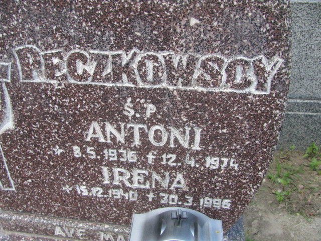 Irena Pęczkowska 1940 Gniezno Bierzglinek - Grobonet - Wyszukiwarka osób pochowanych