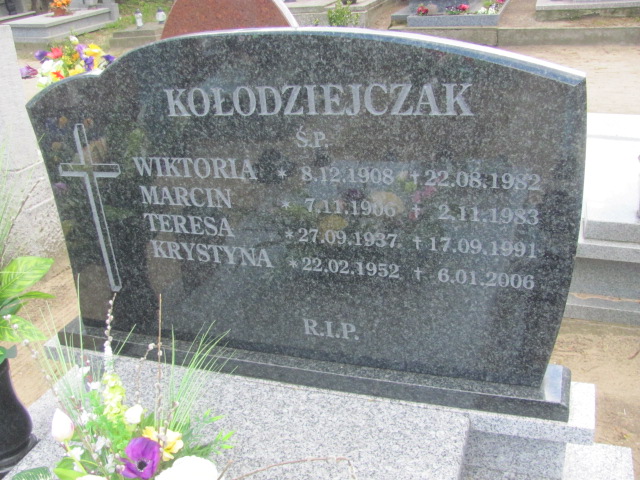 Grób Teresa Kołodziejczak