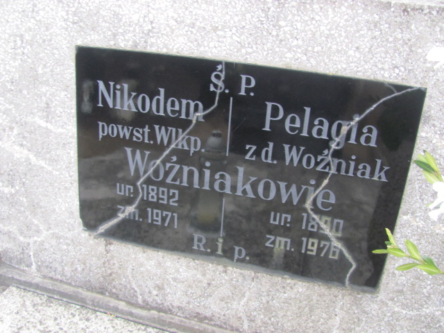 Nikodem Woźniak 1891 Gniezno Bierzglinek - Grobonet - Wyszukiwarka osób pochowanych