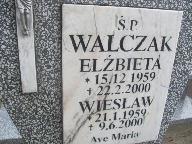 Elżbieta Walczak 1959 Gniezno Bierzglinek - Grobonet - Wyszukiwarka osób pochowanych