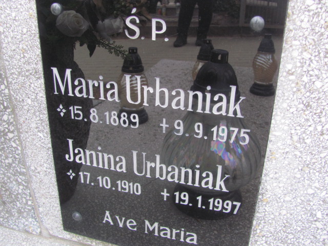 Maria Urbaniak 1889 Gniezno Bierzglinek - Grobonet - Wyszukiwarka osób pochowanych