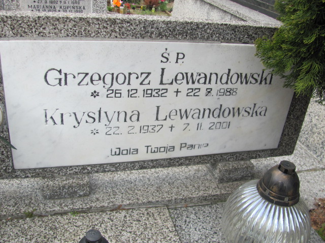 Grzegorz Lewandowski 1932 Gniezno Bierzglinek - Grobonet - Wyszukiwarka osób pochowanych