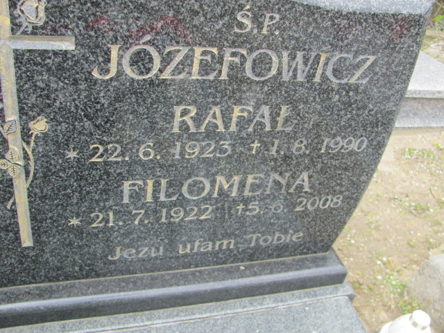 Rafał Józefowicz 1923 Gniezno Bierzglinek - Grobonet - Wyszukiwarka osób pochowanych