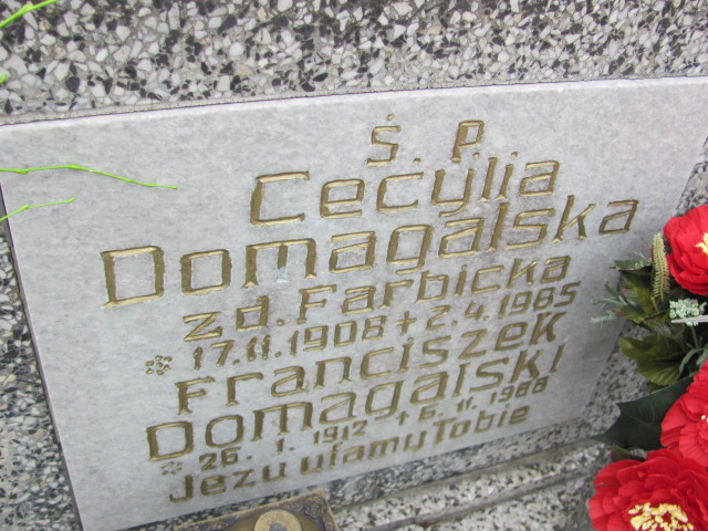 Cecylia Domagalska 1908 Gniezno Bierzglinek - Grobonet - Wyszukiwarka osób pochowanych