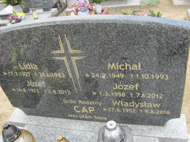 Józef Cap 1923 Gniezno Bierzglinek - Grobonet - Wyszukiwarka osób pochowanych