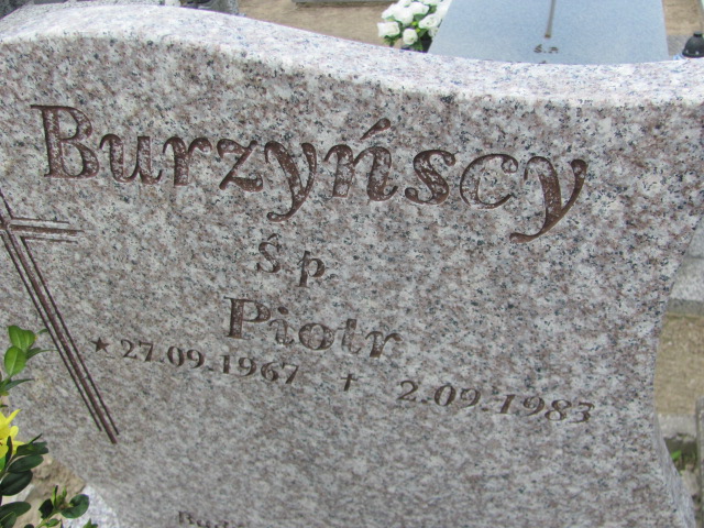 Piotr Burzyński 1967 Gniezno Bierzglinek - Grobonet - Wyszukiwarka osób pochowanych