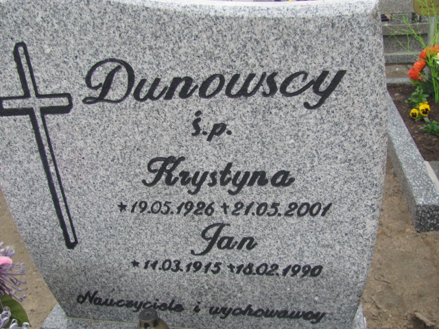 Krystyna Dunowska 1926 Gniezno Bierzglinek - Grobonet - Wyszukiwarka osób pochowanych