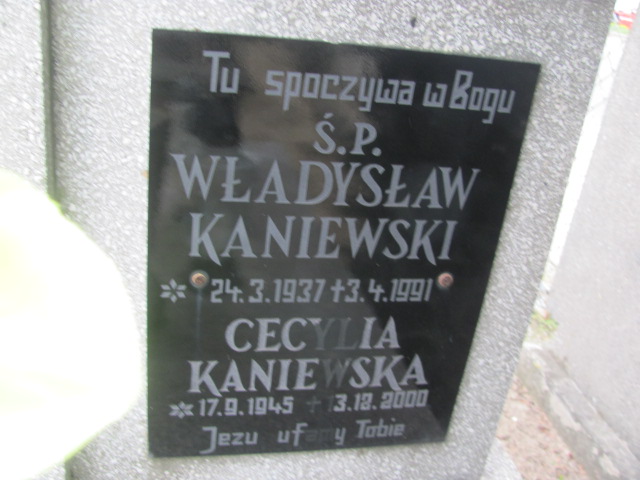 Grób Cecylia Kaniewska